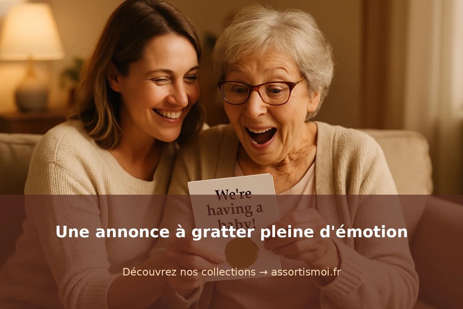 idées carte à gratter grossesse - Assortis Moi