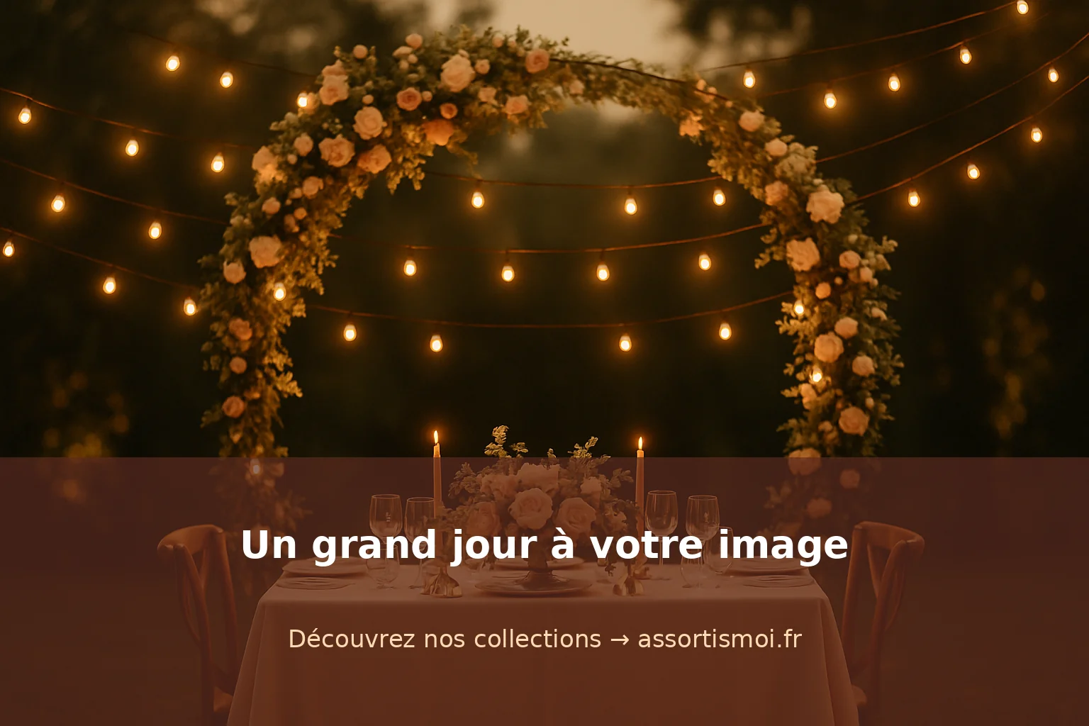 idées décoration de mariage - Assortis Moi