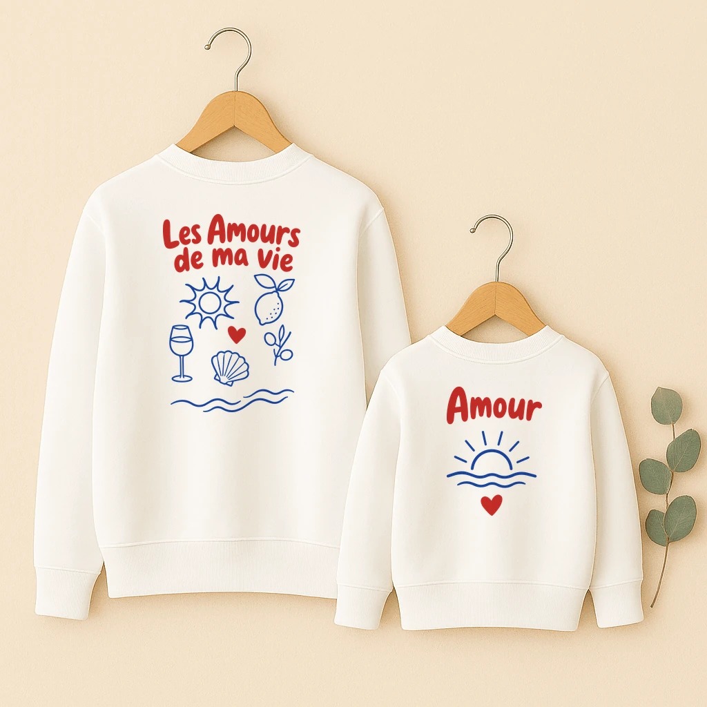 Les Amours de ma vie - Océan sweats ensemble dos