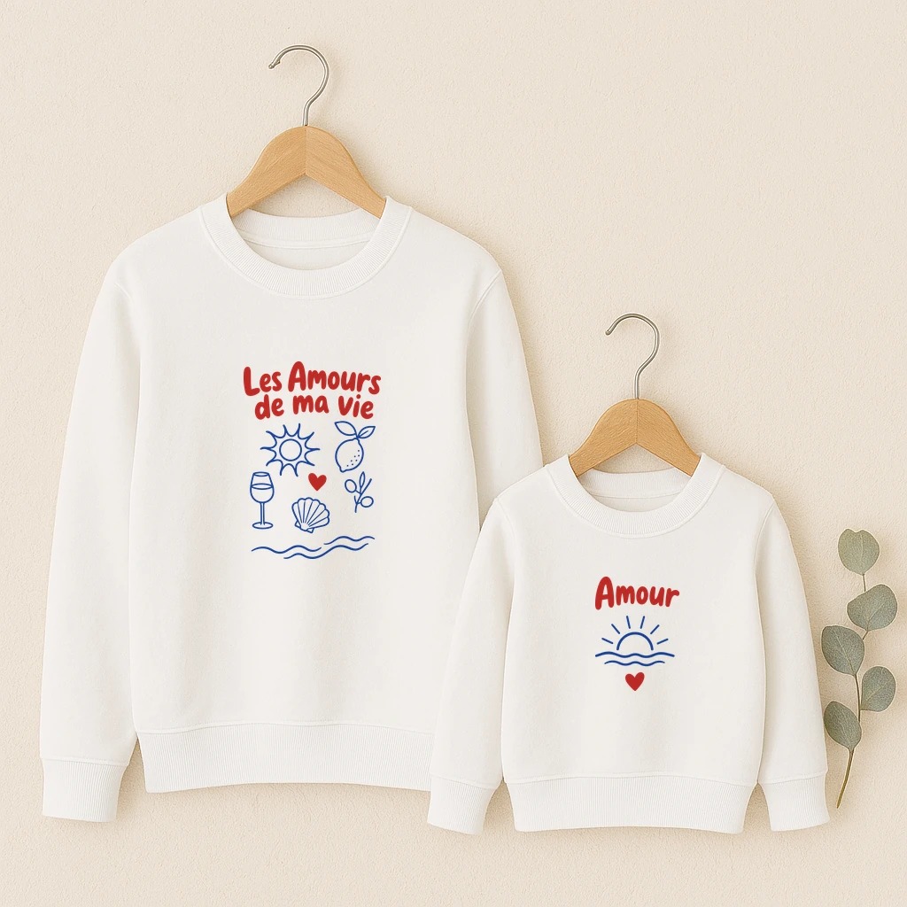Les Amours de ma vie - Océan sweats ensemble face