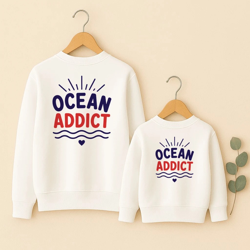 Ocean Addict Famille sweats ensemble dos