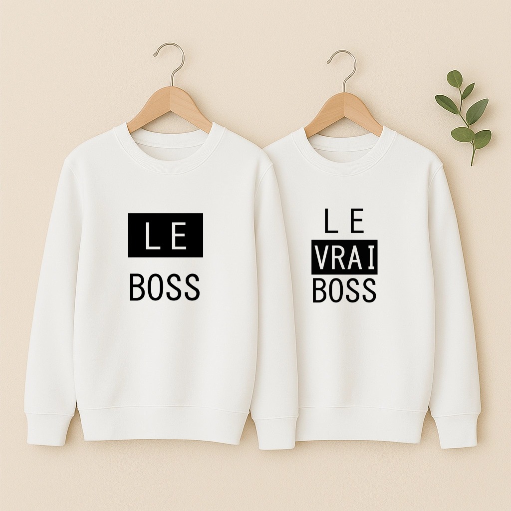 Le Boss et Le Vrai Boss, les deux en blanc