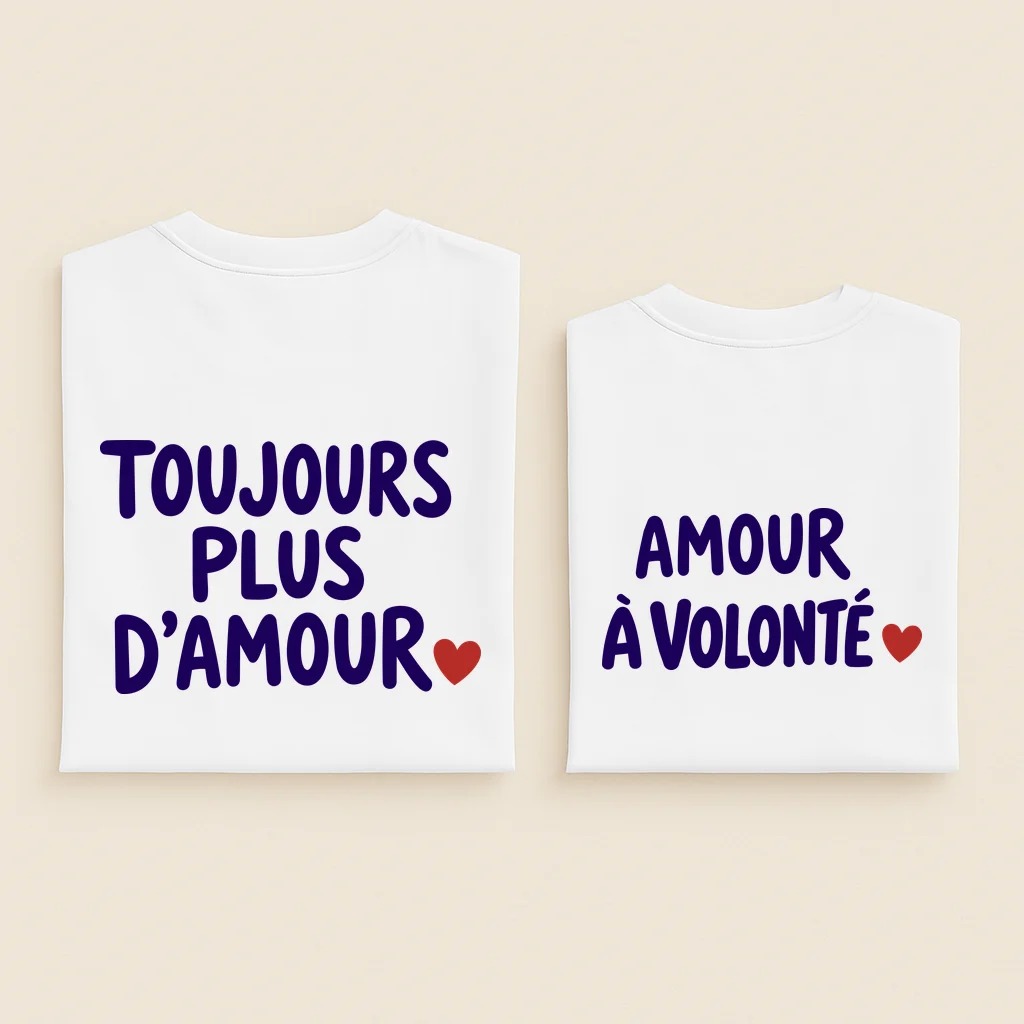 Toujours plus d’amour ensemble dos